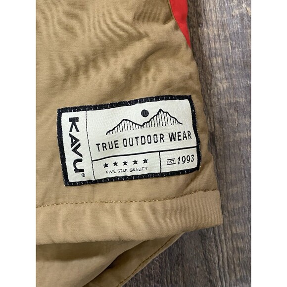 KAVU Chilliwack Vest Men’s Small Waxed Synthetic Retro Colorblock Puffer - Picture 5 of 11